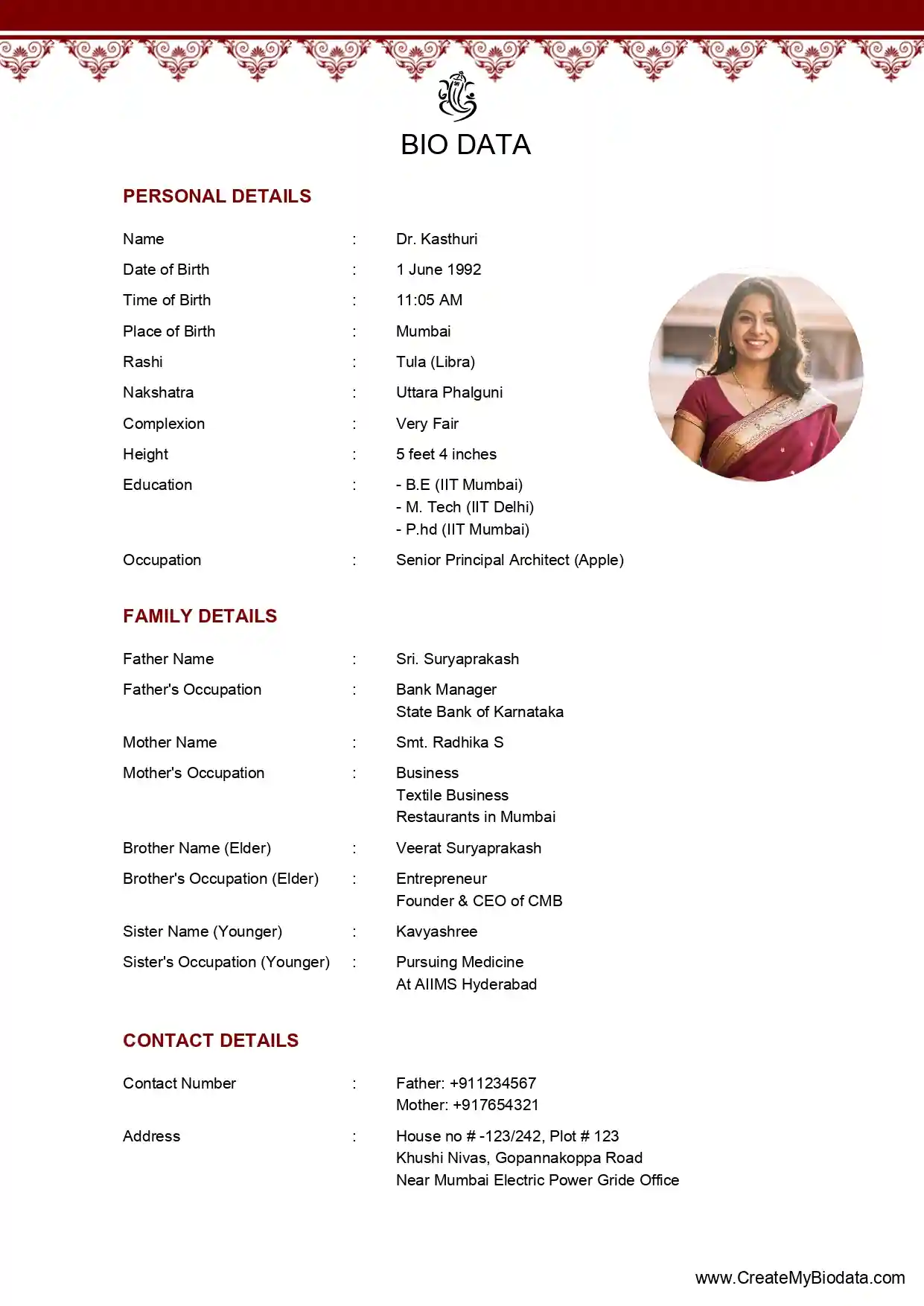 Biodata Format For Marriage 1829x2560